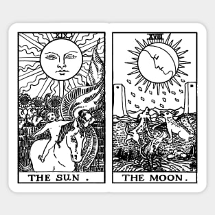 SUN MOON Tarot Sticker